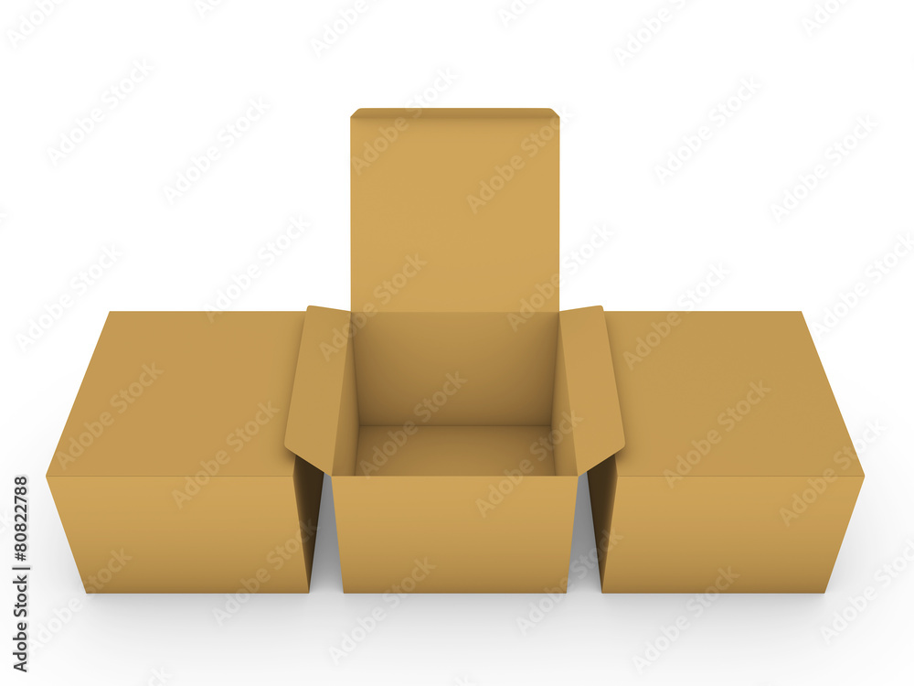 Fototapeta premium Cardboard boxes