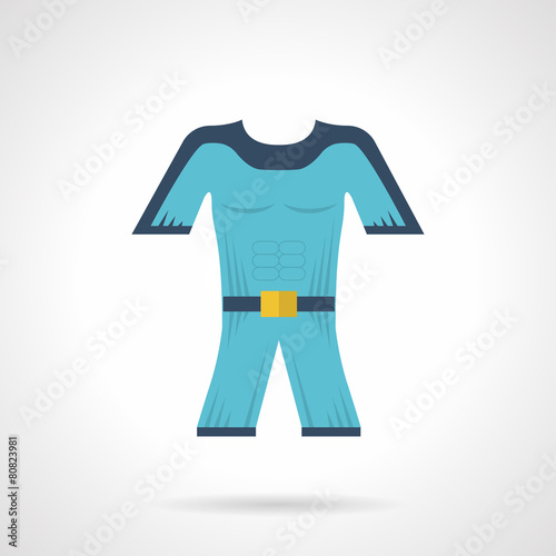 Flat color vector icon for diving wetsuit