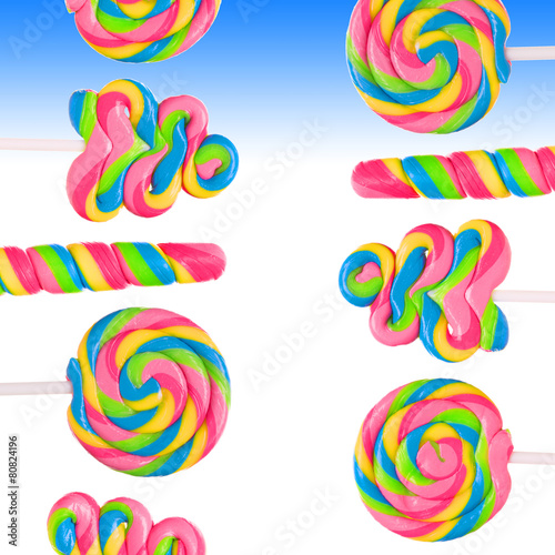 Fantasy sweet candy land with lollies