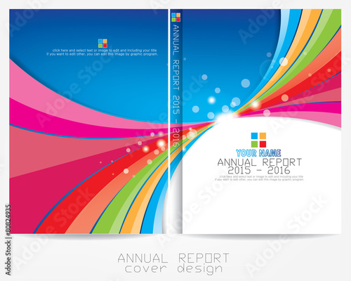 Annual report cover design