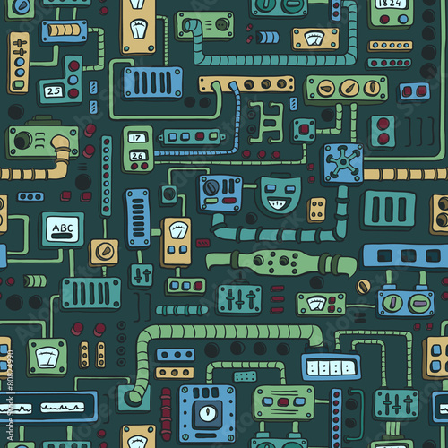 Appliances seamless pattern
