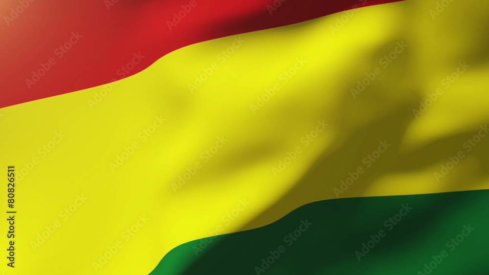 Bolivia flag waving in the wind. Looping sun rises style Bolivia flag waving in the wind. Looping sun rises style