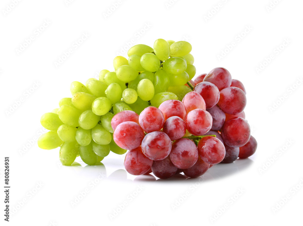 Fresh grapes isolated on white background Fresh grapes isolated on white background