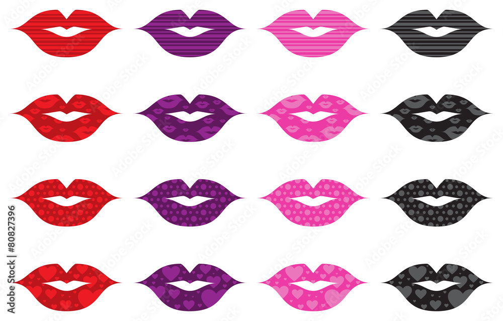 Pattern Filled Lips Pattern Filled Lips