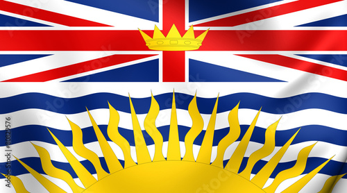 Flag of British Columbia, Canada.