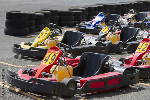 karts sur un circuit