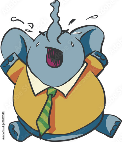crying baby elephant