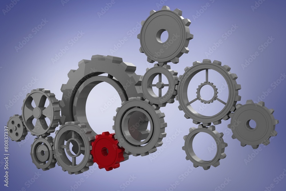 Composite image of cogs and wheels Composite image of cogs and wheels