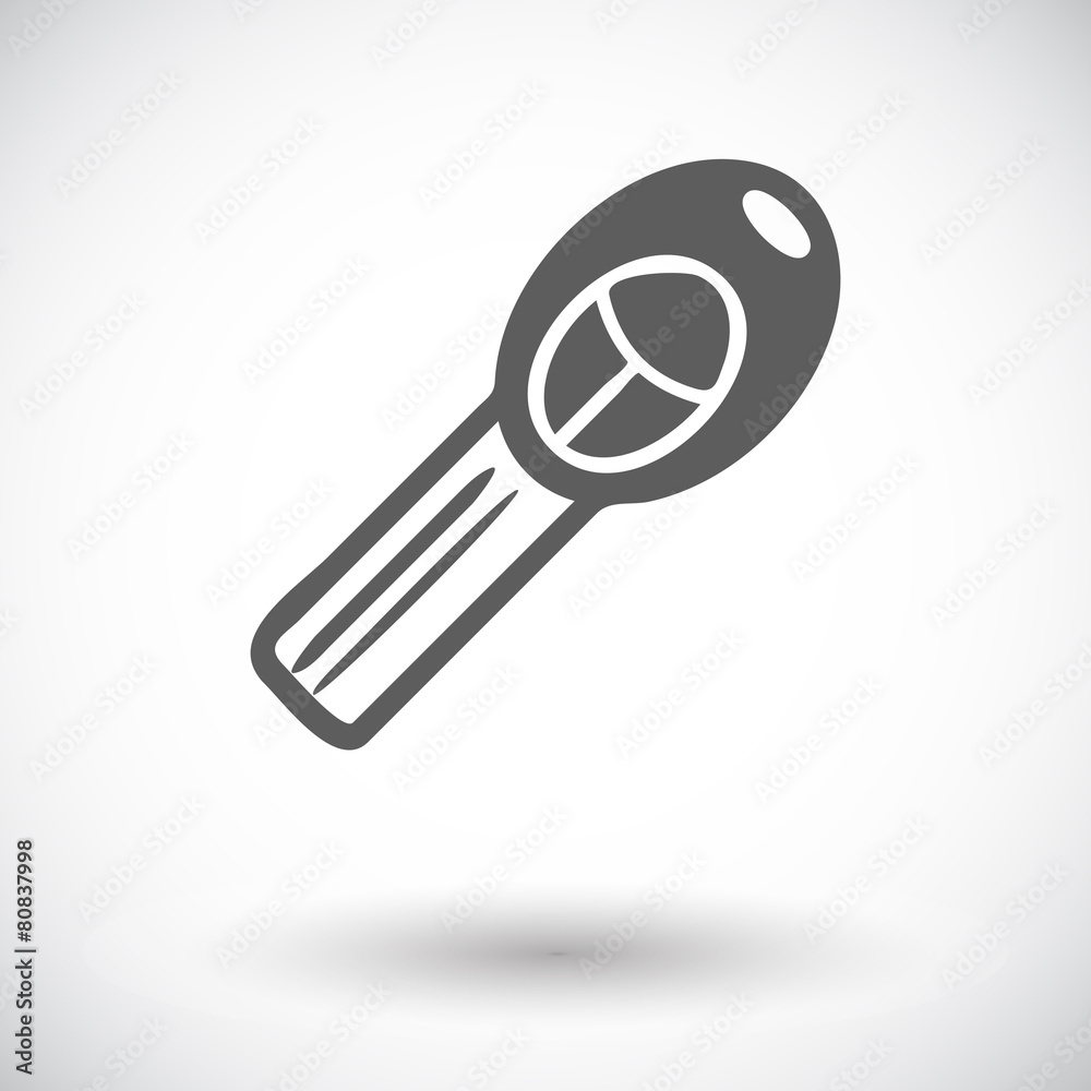 Ignition key single icon. Vector illustration. Ignition key single icon. Vector illustration.