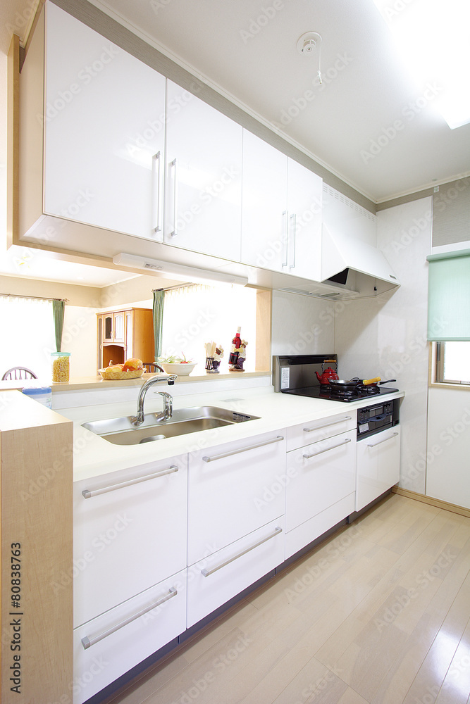 Fototapeta premium 対面式 キッチン