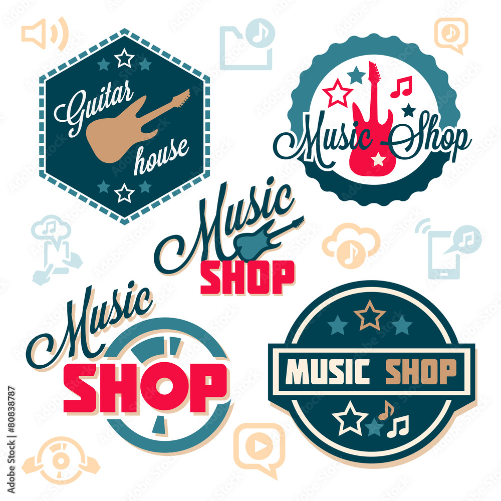 music logo set