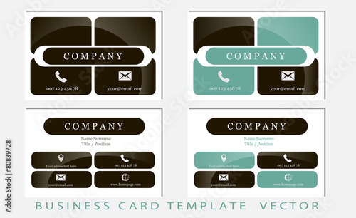 Business card template