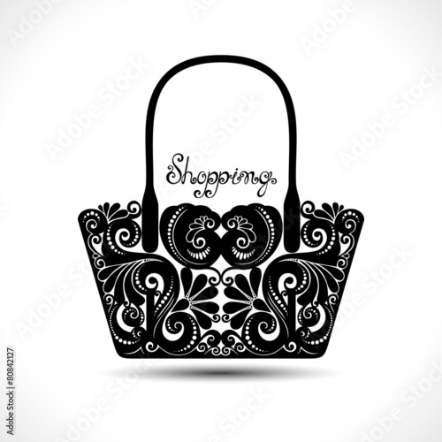 Vector Decorative Ornate Women's Bag