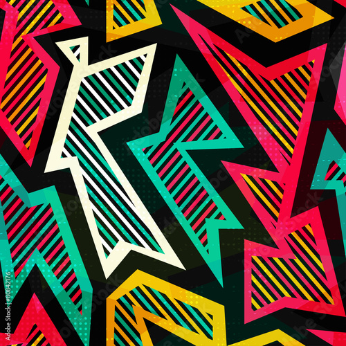 bright geometric seamless pattern