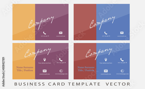Business card template