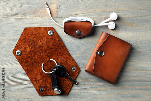 Hand made leather man acces...