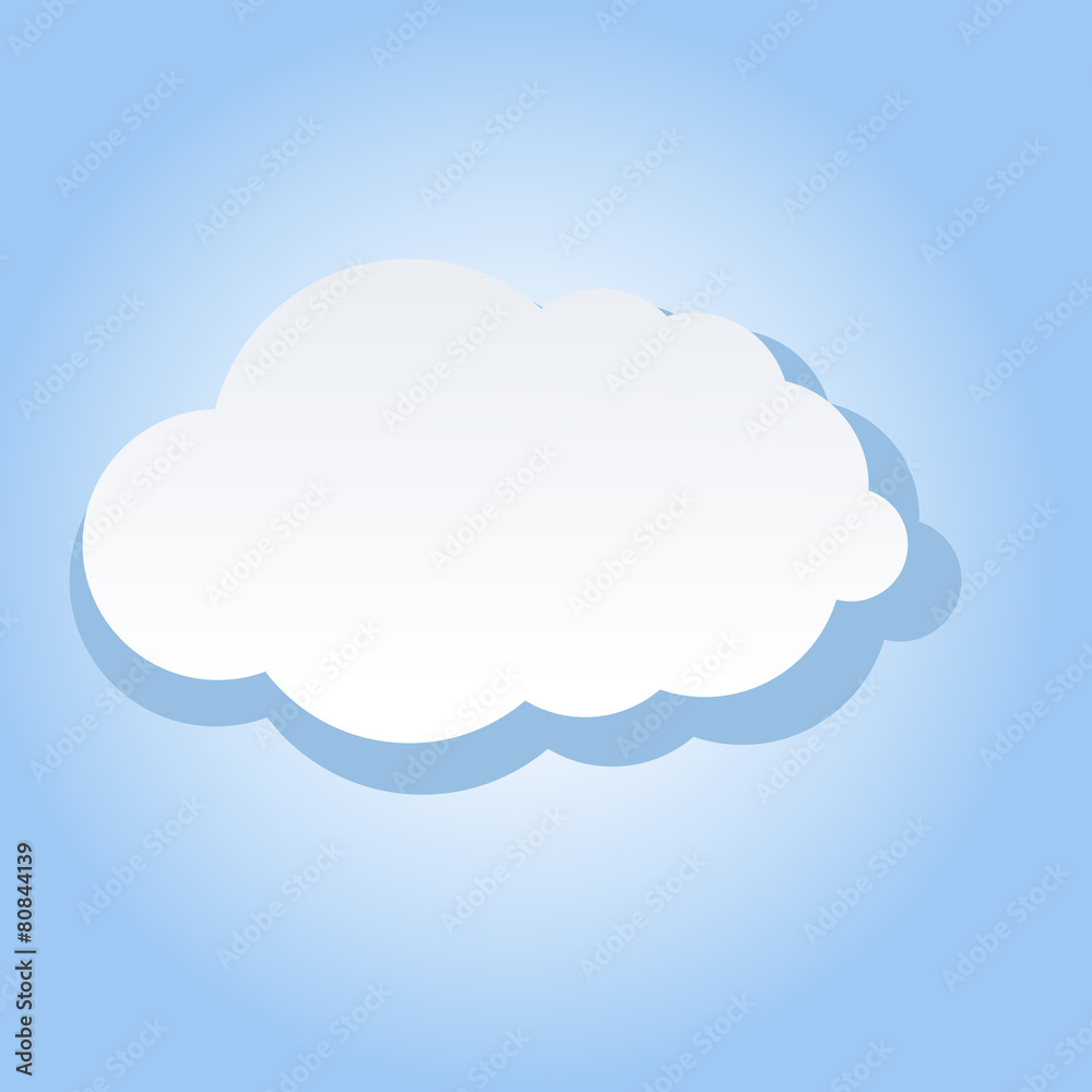 Vector illustration of clouds collection