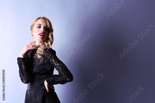 Portrait of young woman in ...