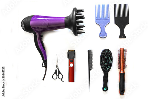 tools hairdresser to cut hair photo