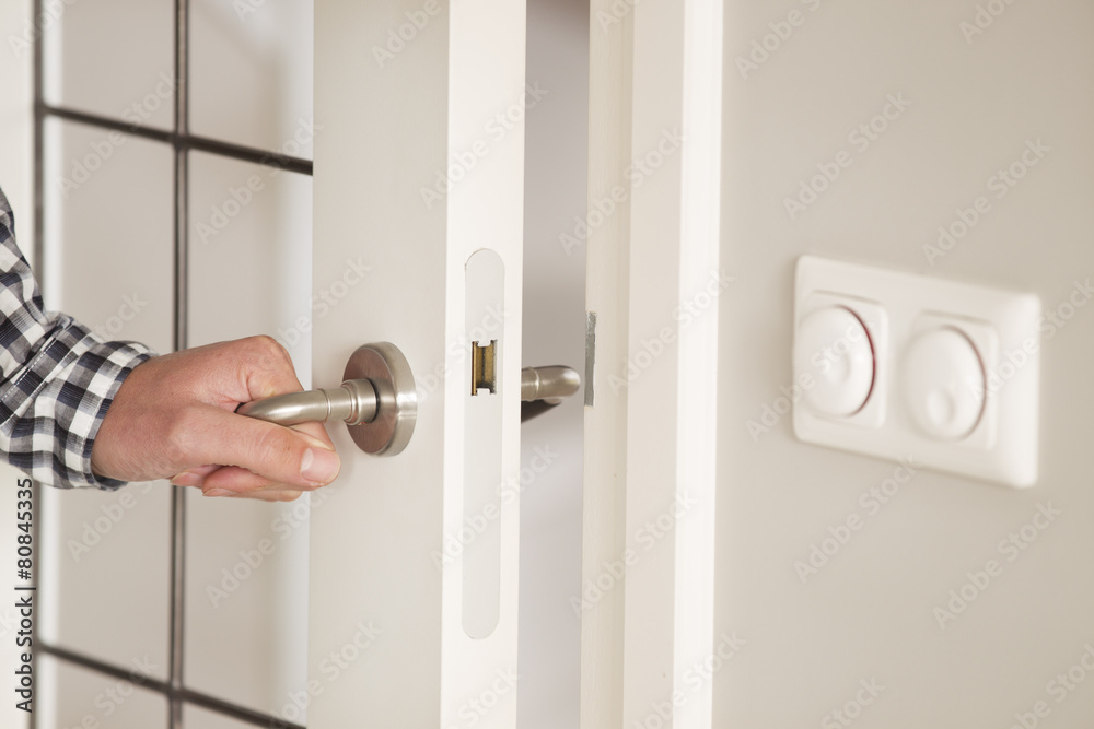 Concept door and lock Concept door and lock