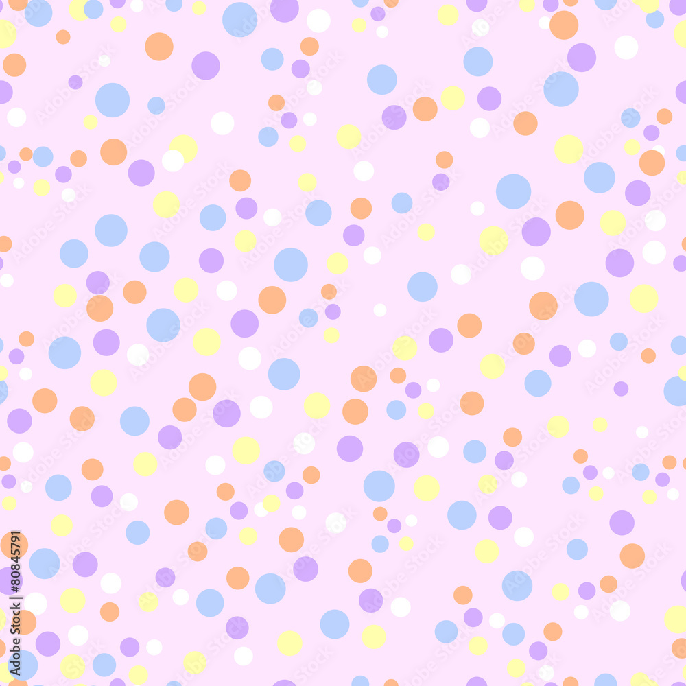 Seamless pattern with cute dots