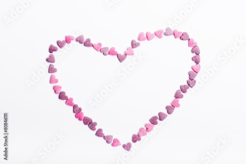 Delicious heart shaped cookies handmade