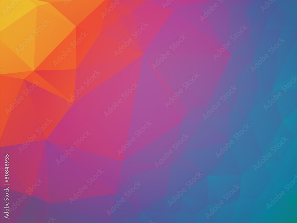 modern yellow orange purple blue triangular background