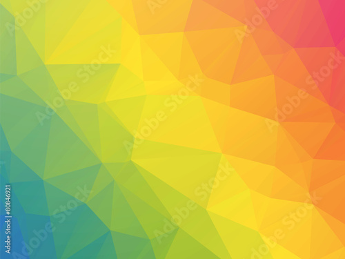 modern rainbow colored triangular background