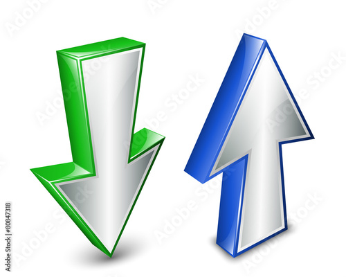 Download and upload vector icon