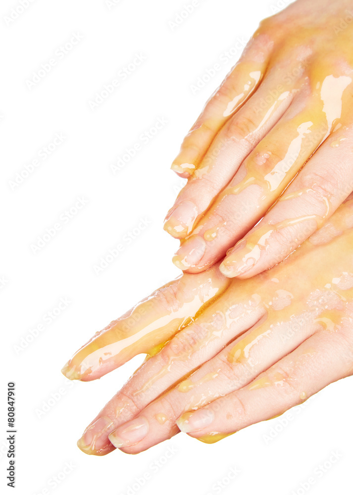 Naklejka premium Female hands