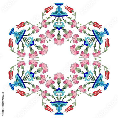 ottoman carnations and tulips version two