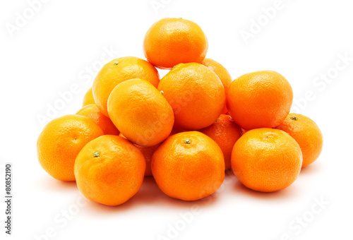 tangerine or mandarin fruit isolated 