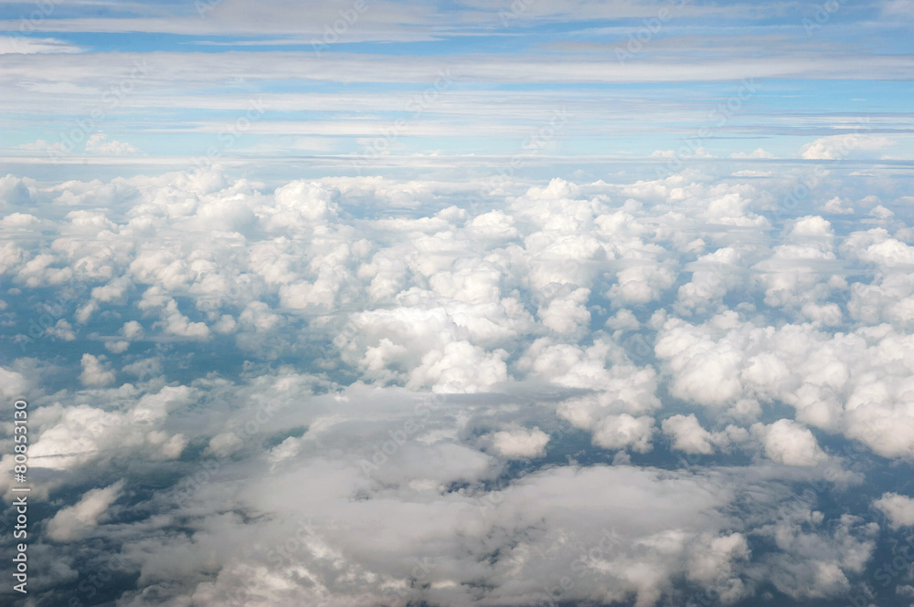 Cloudscape. Blue sky and white cloud Cloudscape. Blue sky and white cloud