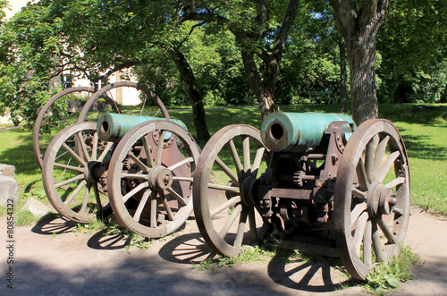 OLD CANNONS IN FINLAND