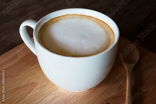 Cup of cappuccino coffee