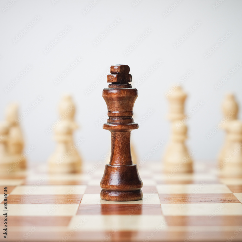 chess concept on grey background chess concept on grey background