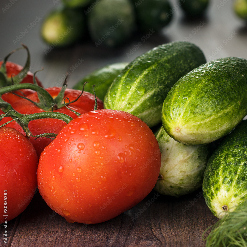 fresh vegetables on brown wooden table fresh vegetables on brown wooden table