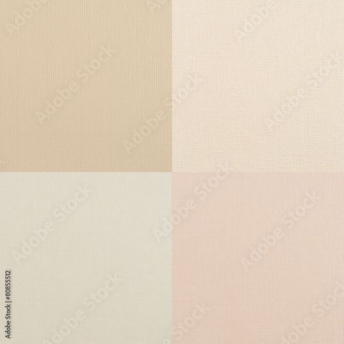 Set of beige vinyl samples