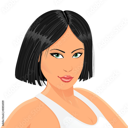 Young brunette girl