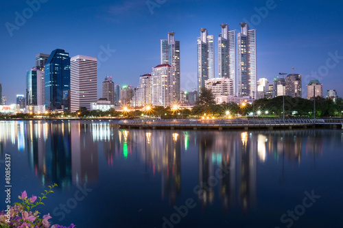 Bangkok city scape at night © arhendrix
