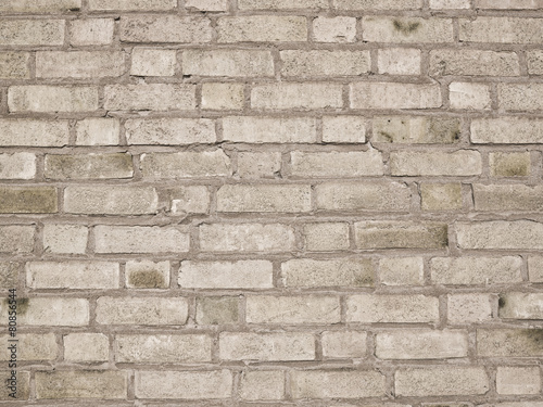 Worn Brick Wall Pattern Full Frame