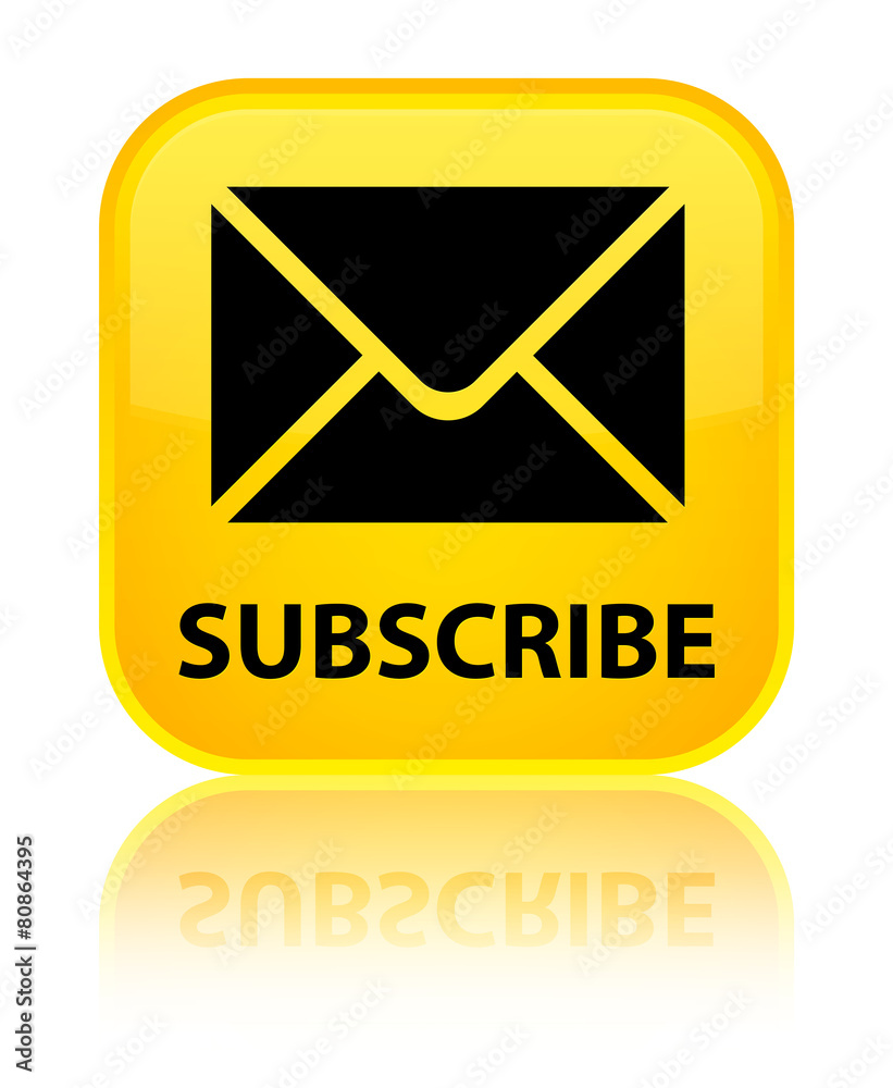 Subscribe (email icon) yellow square button Subscribe (email icon) yellow square button