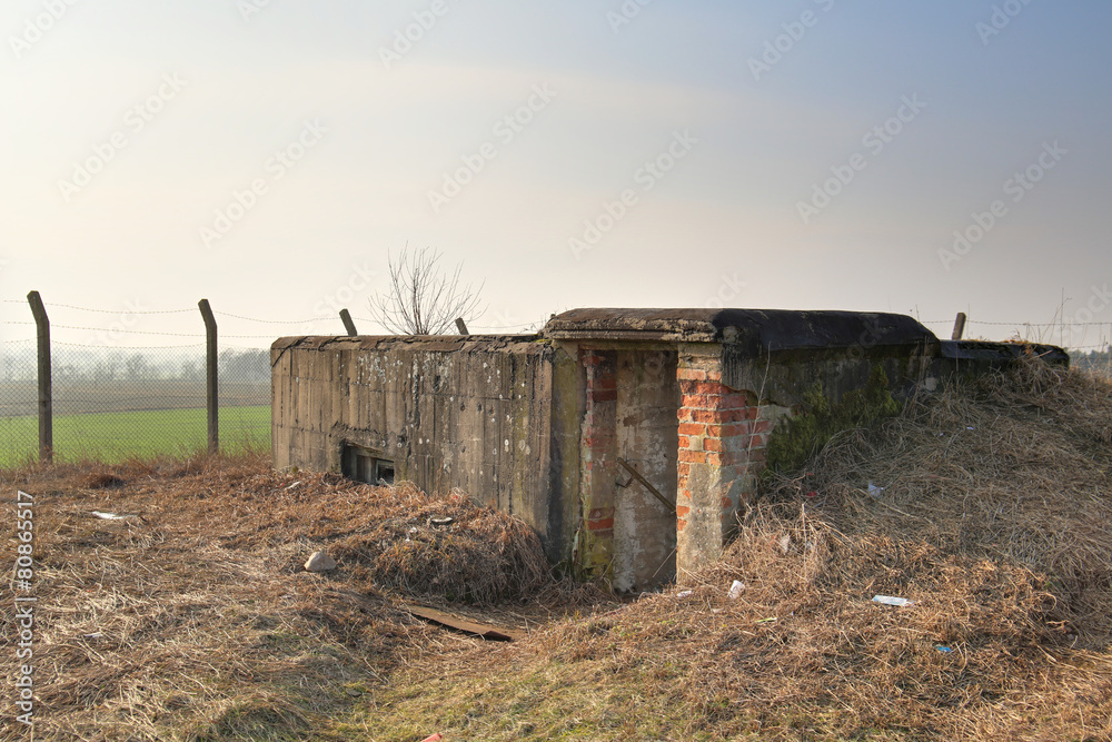 An old WWII bunker near Lostau, Saxony-Anhalt, Germany. The image was created using a HDR technique