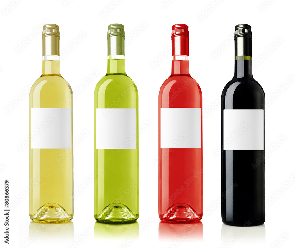 Wine bottles with labels assortment Wine bottles with labels assortment