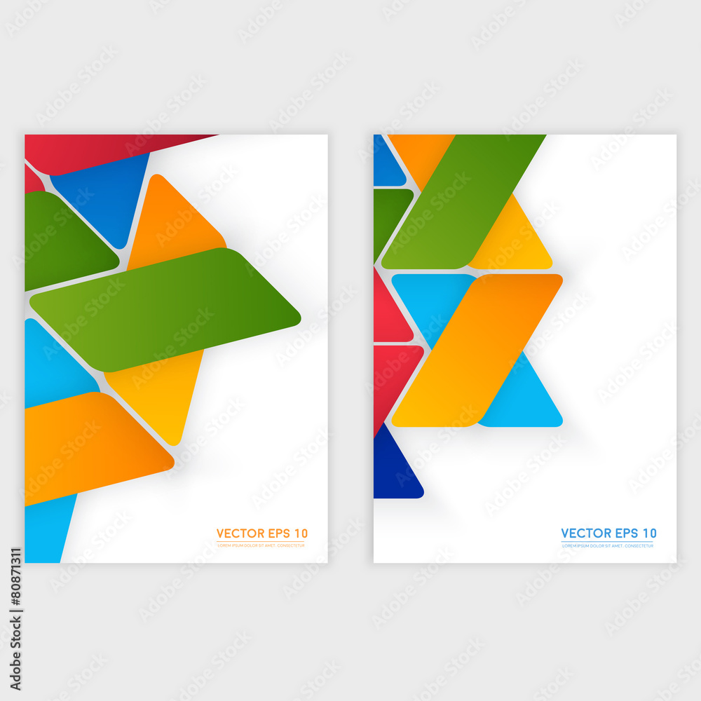 Vector design with triangles on the grey Vector design with triangles on the grey