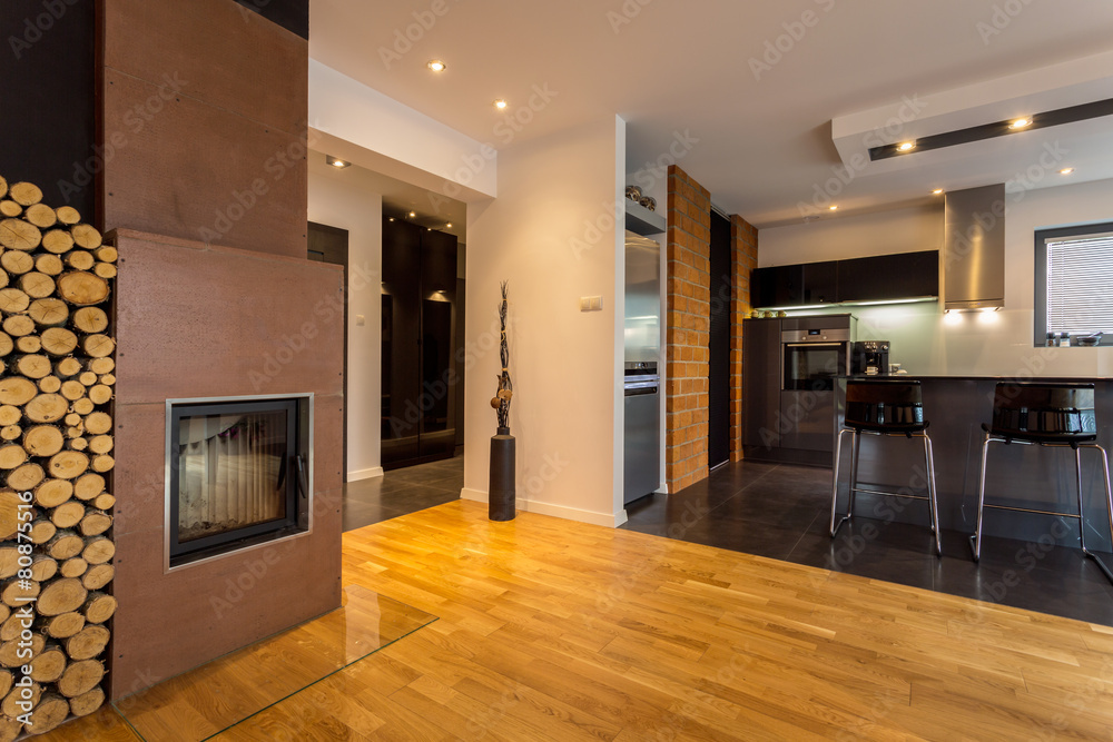Elegant apartment with fireplace Elegant apartment with fireplace