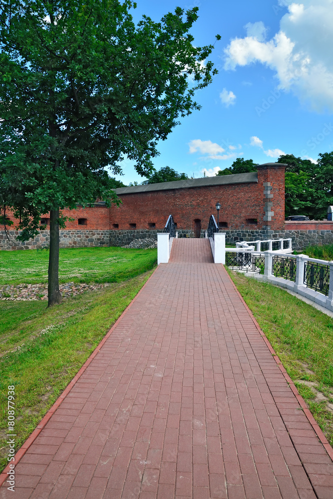 Embankment of lake Verhnee (before Oberteich).  Kaliningrad, Rus