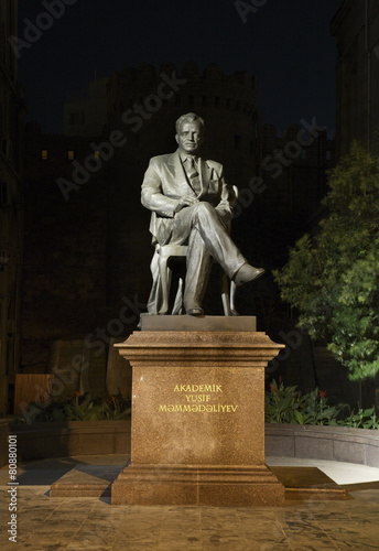 Monument to Yusif Mammadaliyev in Baku. Azerbaijan