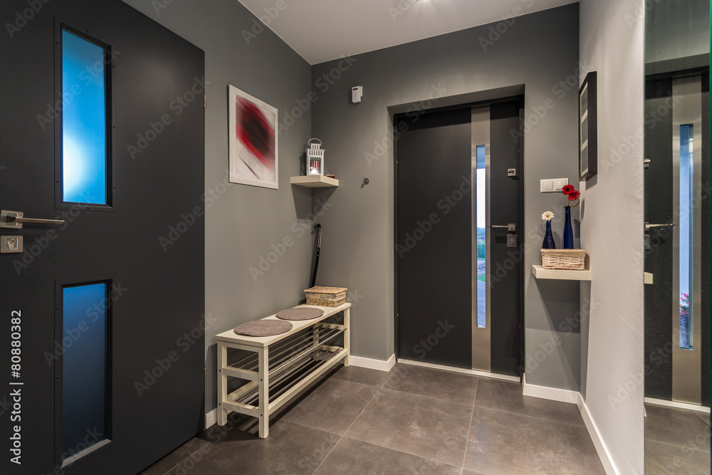 Fototapeta premium Cosy grey hall