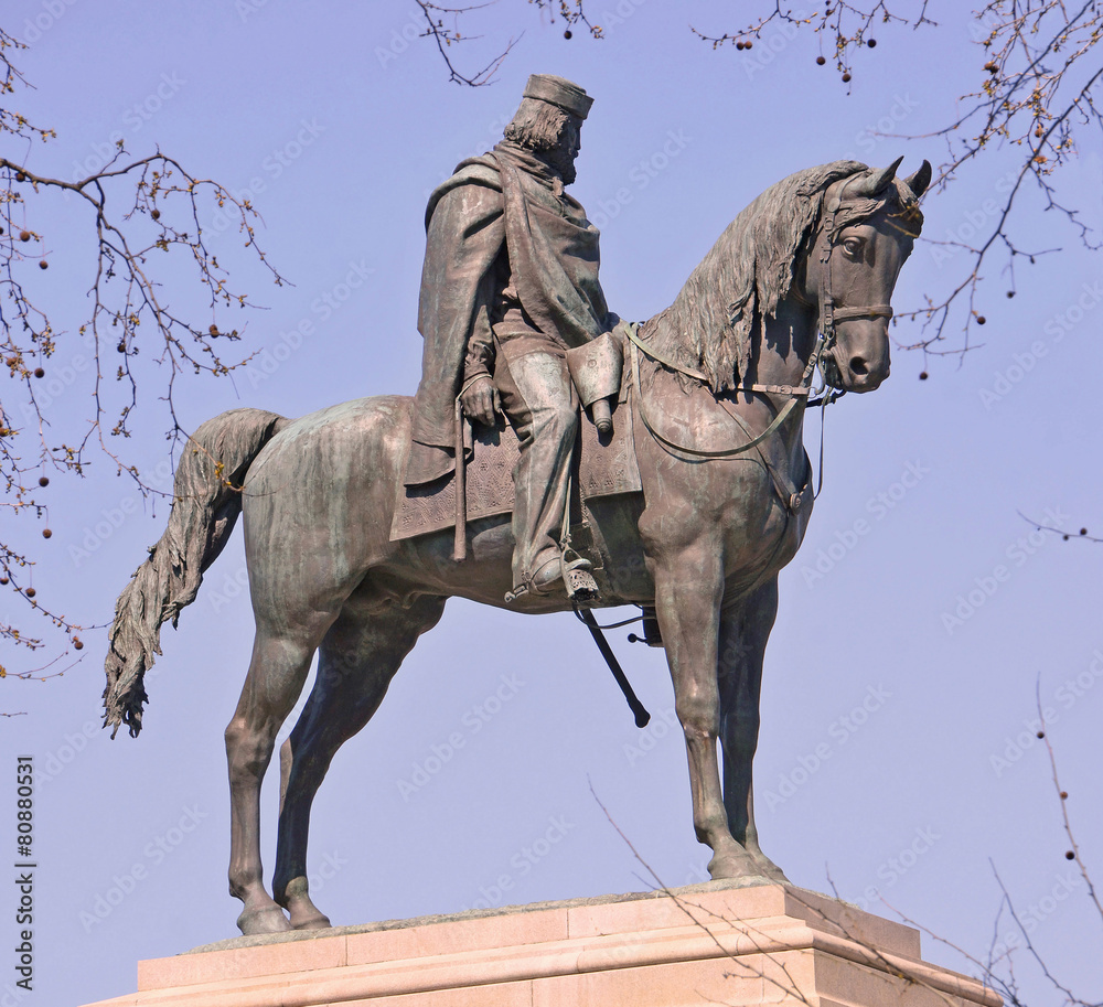 statua equestre dell'eroe italiano giuseppe garibaldi statua equestre dell'eroe italiano giuseppe garibaldi